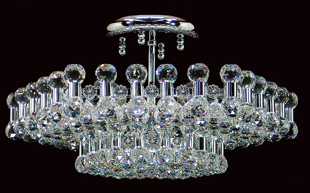 ANCONA HEX CRYS. BALLS CHROME