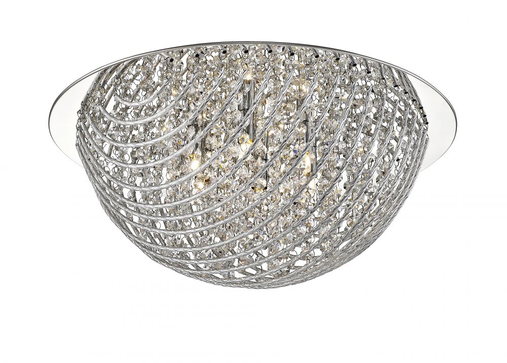 MILLIE 6LT CRYS. FLUSH CHROME