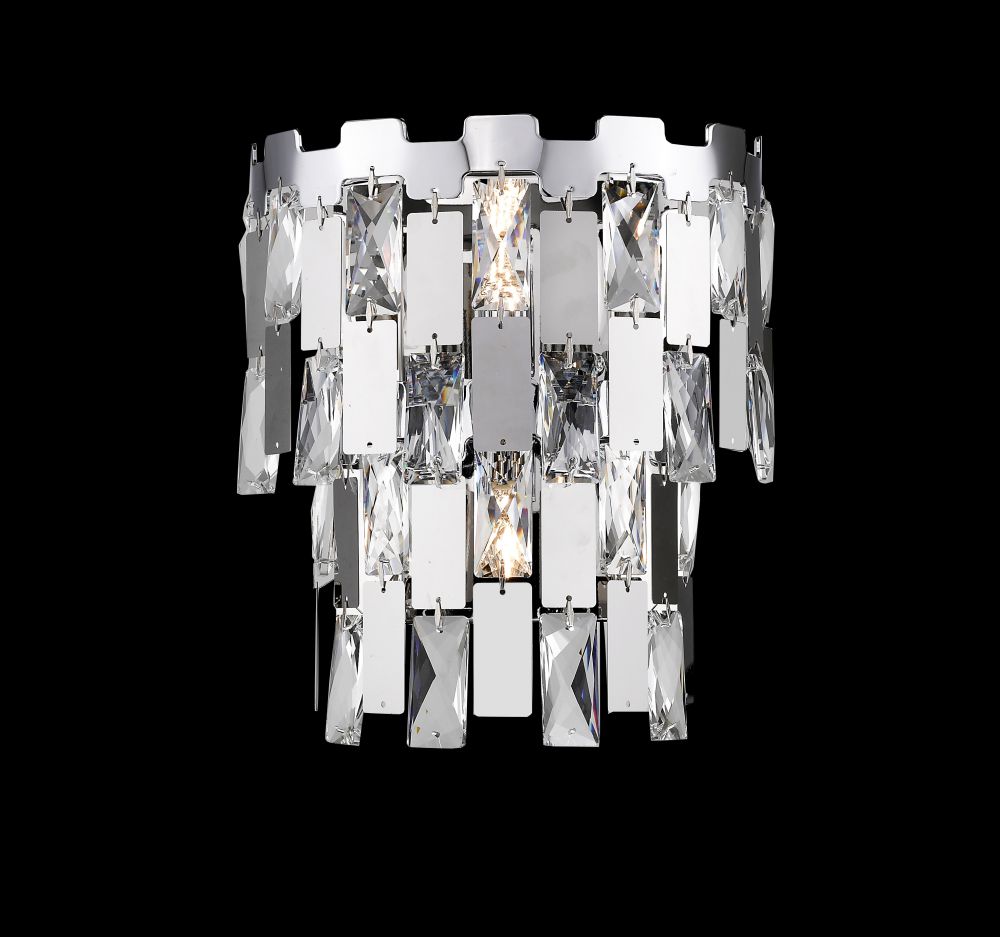 ALMA 2LT CRYSTAL WALL CHROME