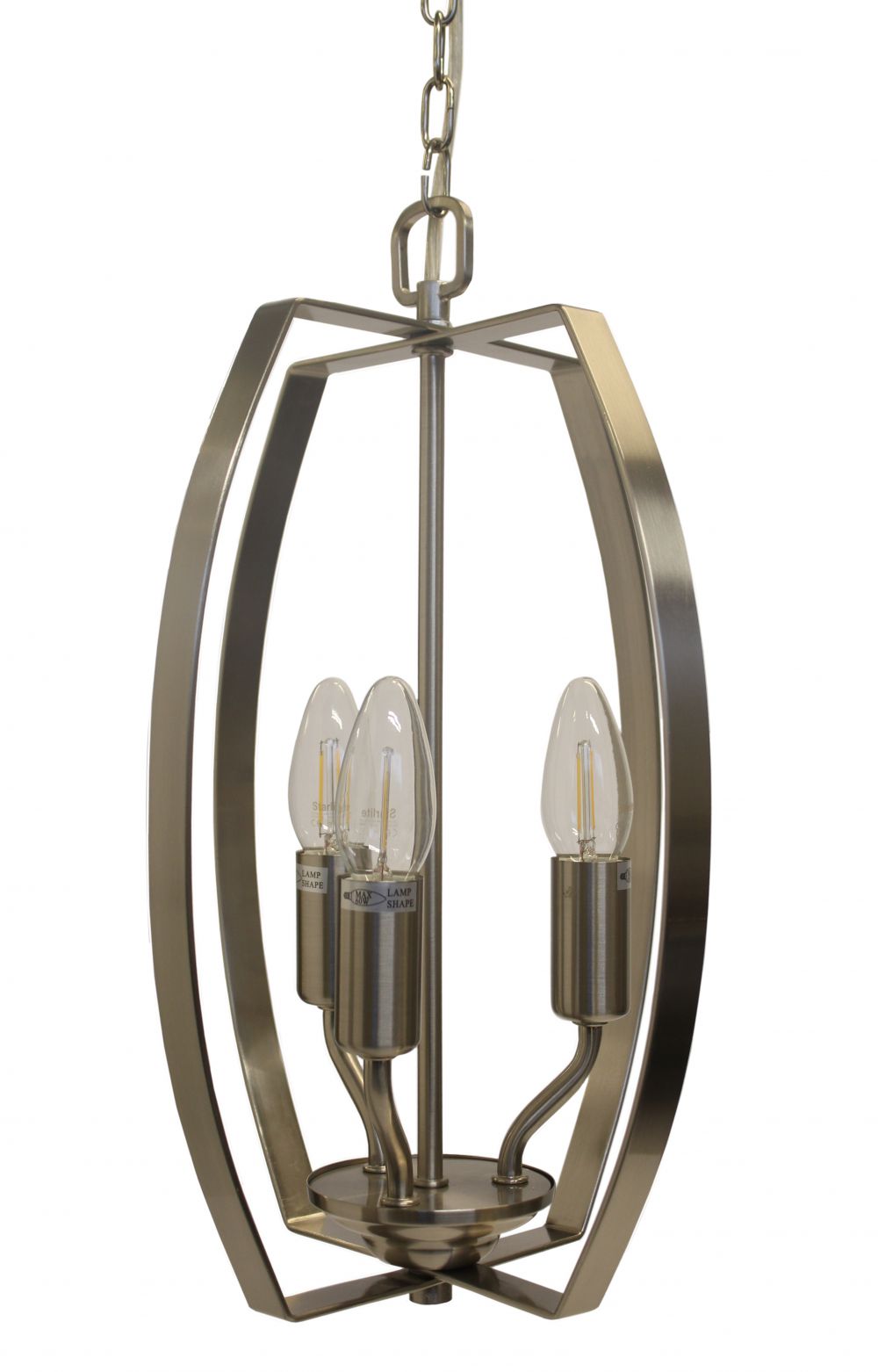 ALEXIS 3LT CAGE ANTIQUE BRASS