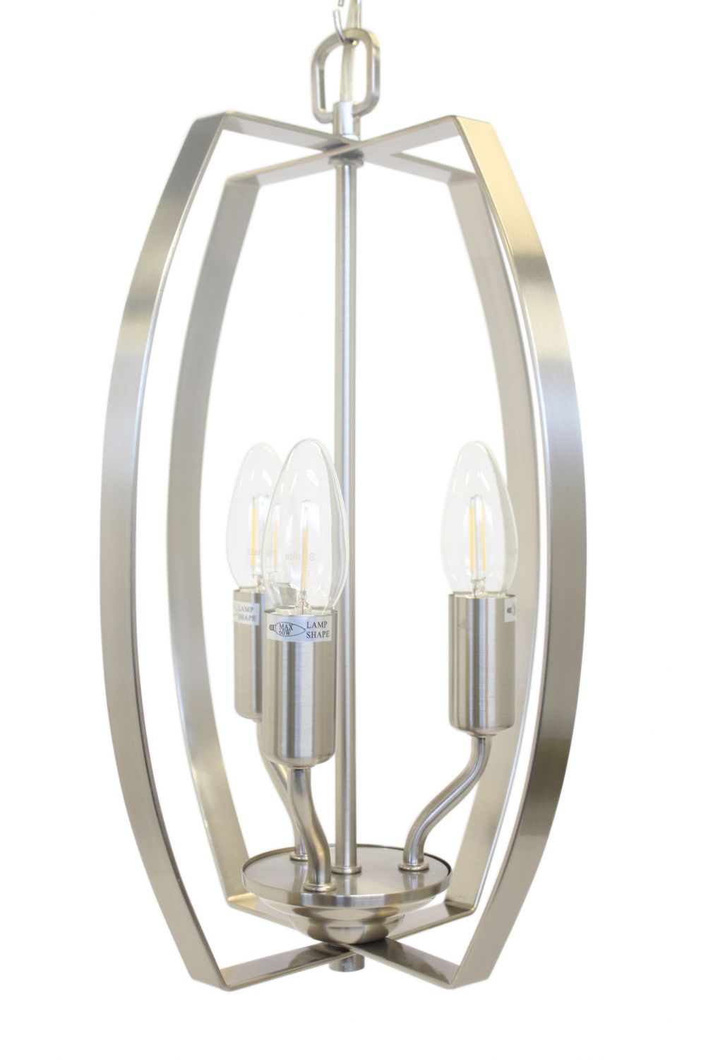 ALEXIS 3LT CAGE SATIN NICKEL