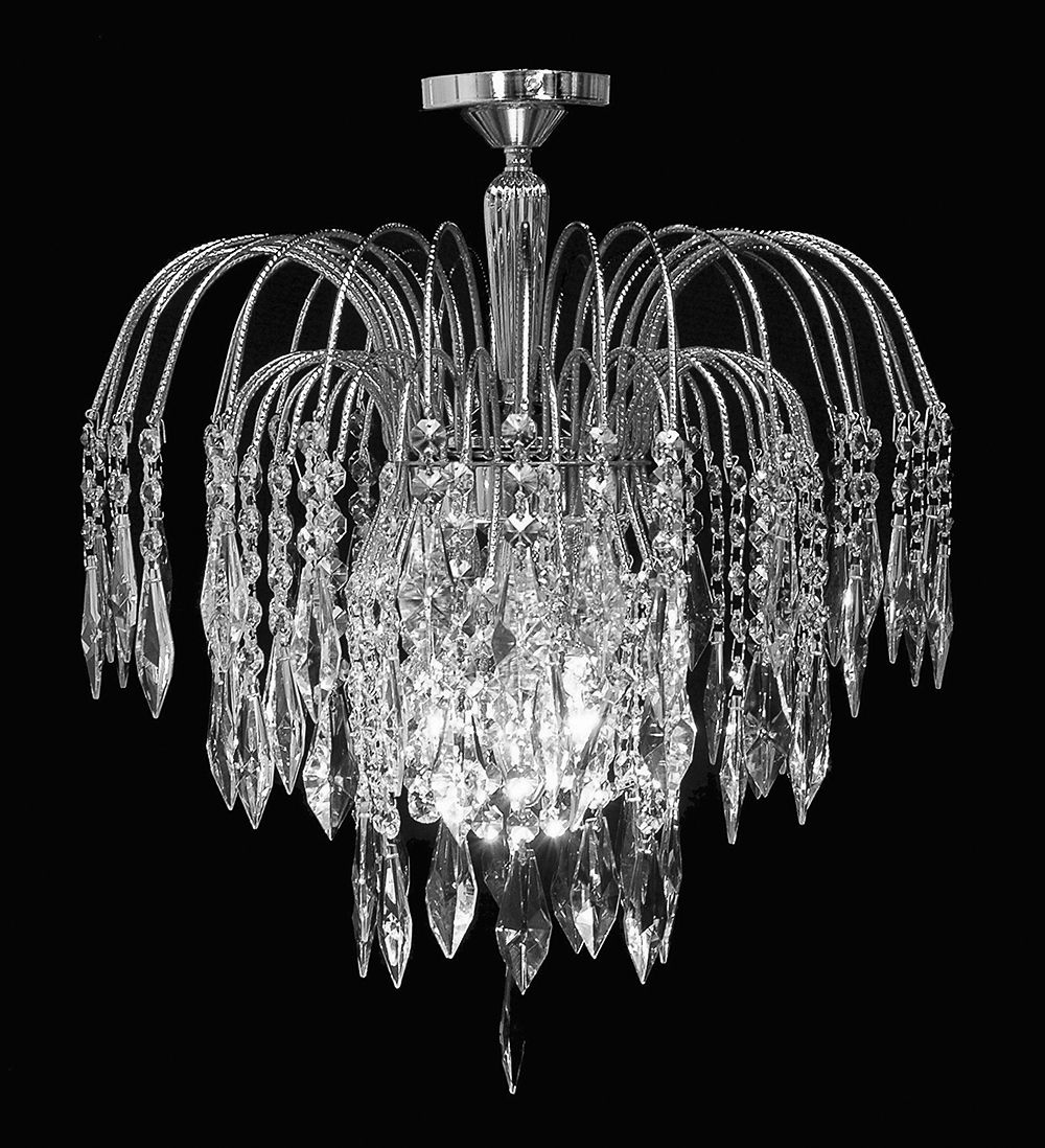 SHOWER FLUSH STRASS ANT.BRASS