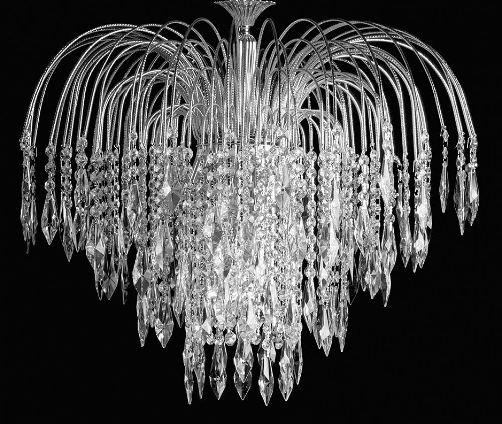 SHOWER FLUSH STRASS ANT.NICKEL