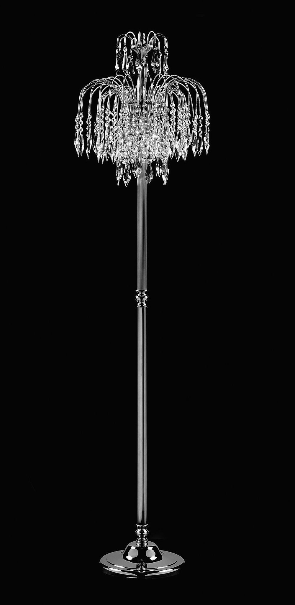SHOWER FLOOR LAMP ANT. NICKEL