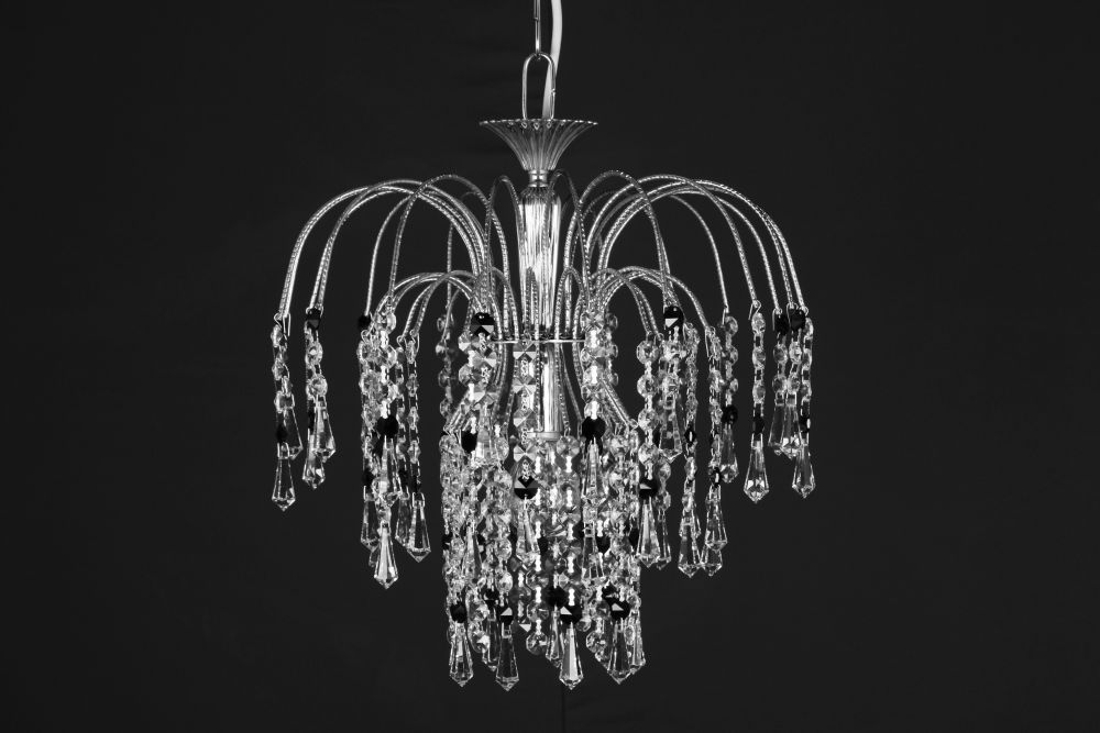 SHOWER BLACK/CLEAR CRYS. GOLD